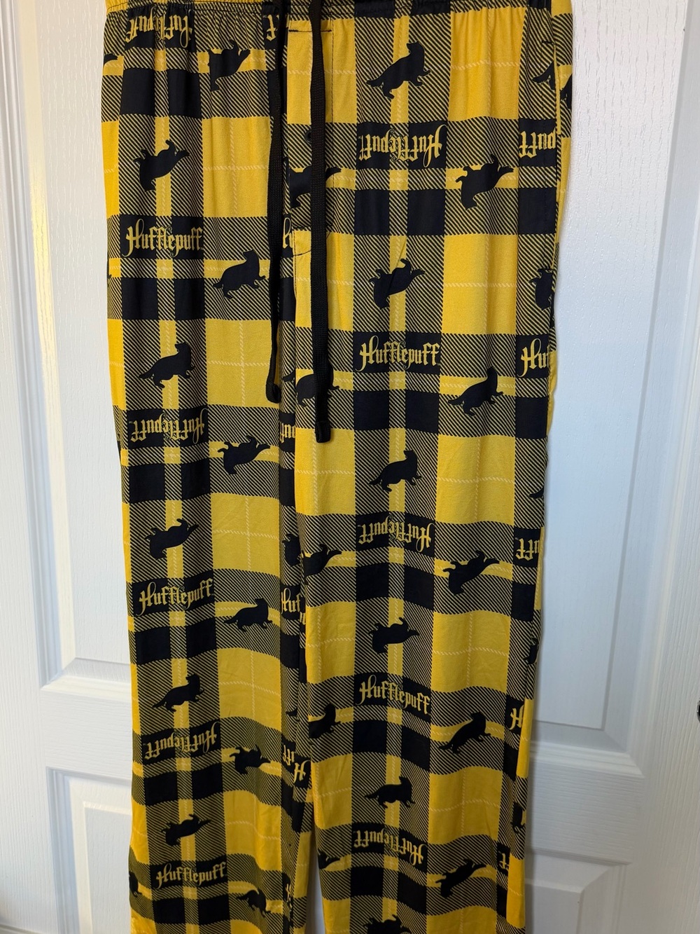 Adult Yellow & Black Pajama Pants